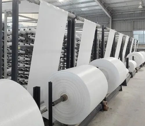 Manufacturing process of PP-HDPE Woven Roll